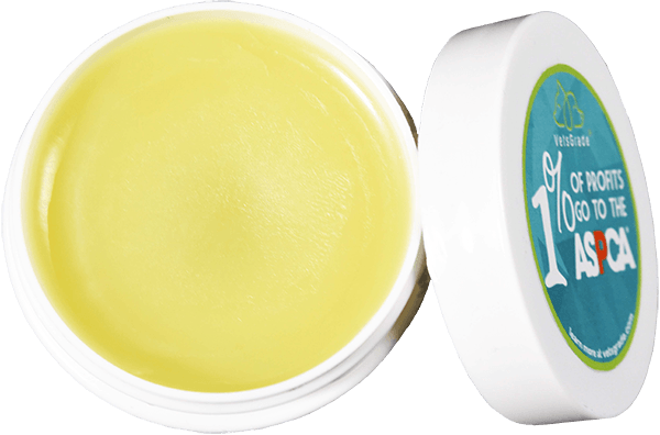 open container of delta rx daily usage topical balm for dogs and cats – smooth solventless texture by vetsgrade