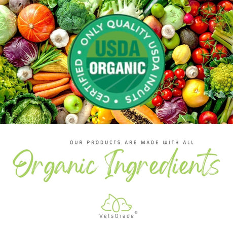 made with USDA organic input ingredients – vetsgrade superfood pack uses certified organic components to support natural pet wellness.