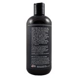 VetsGrade Derminol Advanced pet shampoo back label with usage directions ingredient list and storage. 