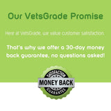  vetsgrade senior pack 30-day money back guarantee badge for customer satisfaction and product confidence
